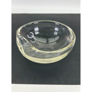 Elsa Peretti for Tiffany & Co Thumb Print Dish Bowl Clear Glass 7” Signed
